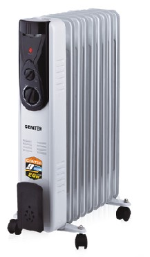 Радиатор масляный "Centek" CT-6201 белый