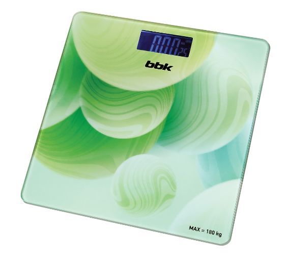 Весы "BBK" BCS3003G зеленый