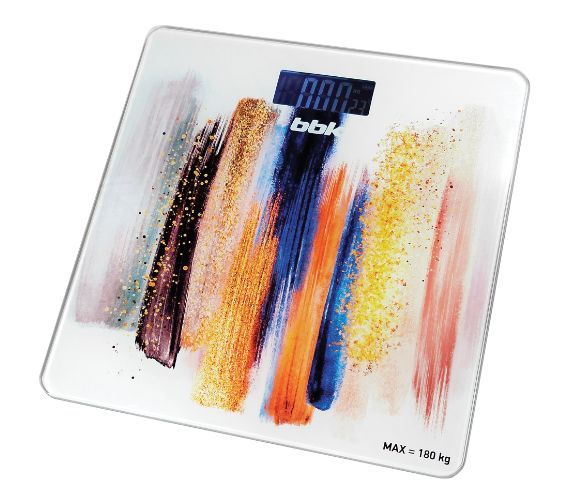 Весы "BBK" BCS3005GE белый/золотой