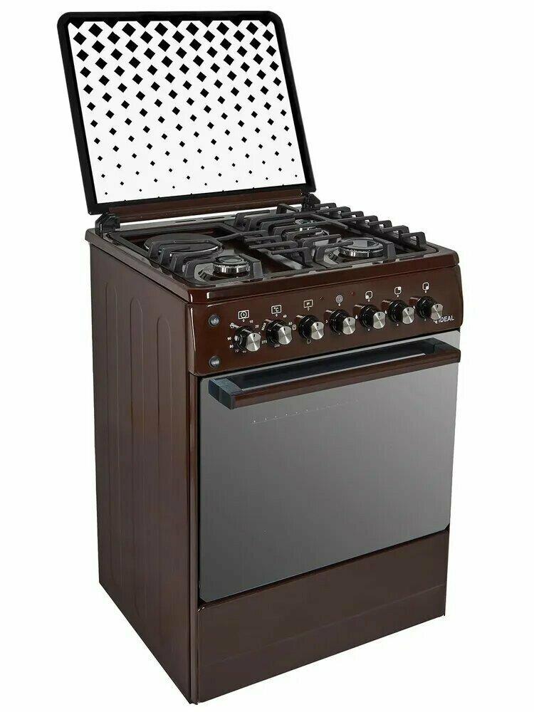 Комбинированная плита "Ideal" L405 ГК чуг.коричневый