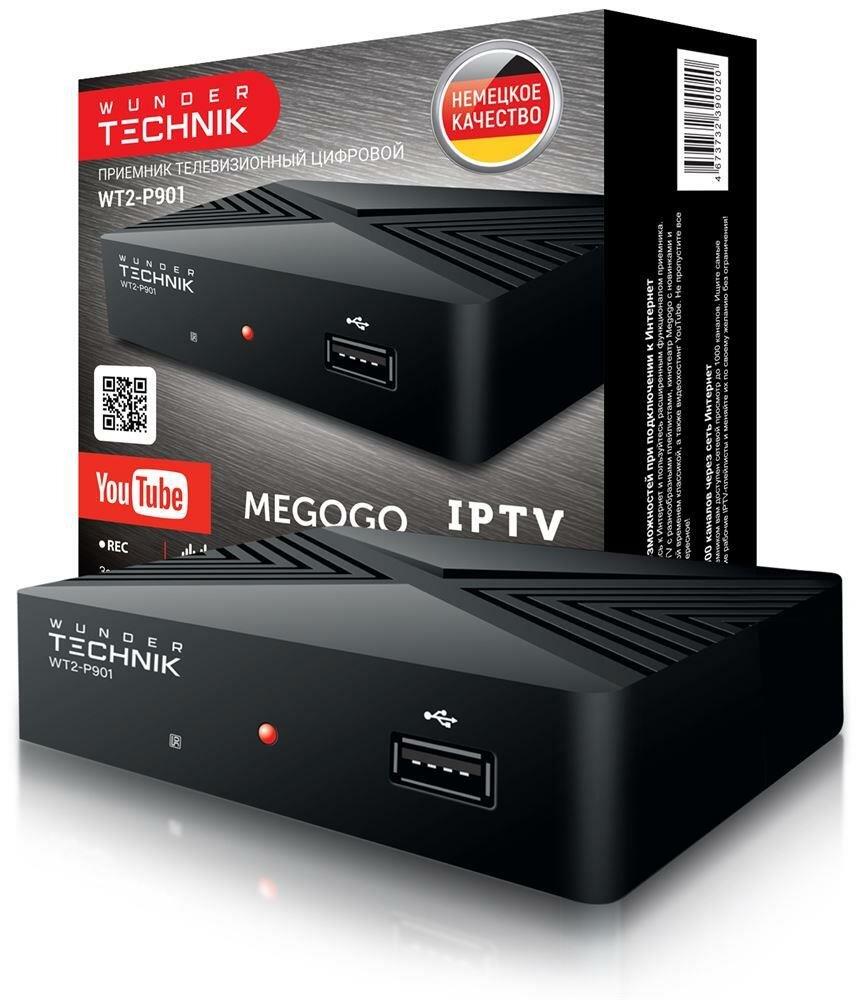 Ресивер-тюнер DVB-T2 "Wunder Tecnik" WT2-P901 черный