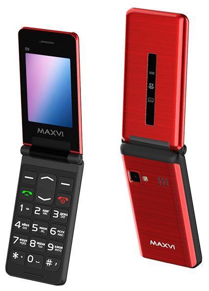 Телефон мобильный "Maxvi" E9 red