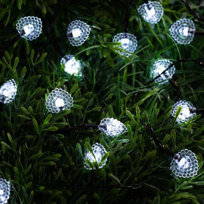 Гирлянда "Luazon Lightning" Нить 4.5 м с насадками Сердца, IP44, тёмная нить, 30 LED, св