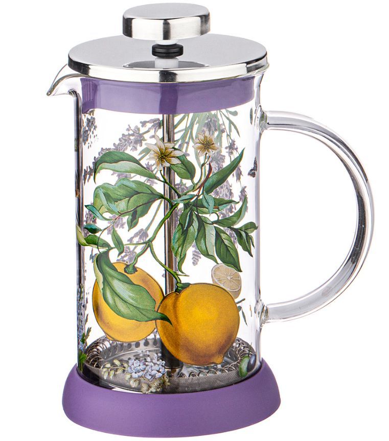 Френч-пресс "Agness" 894-118 ПРОВАНС ЛИМОНЫ 350 мл.