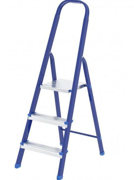 Стремянка "Сибртех", 3 ступени, стальная, Россия 9784