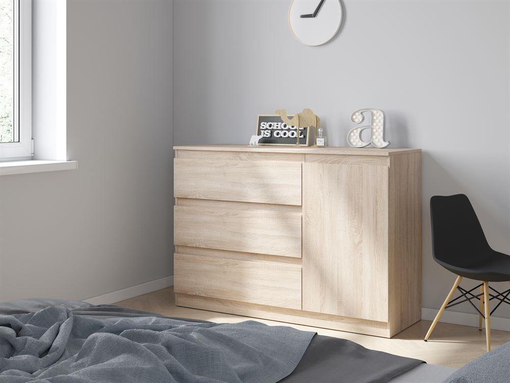 Комод "НК-МЕБЕЛЬ" STERN Т-7 (16 мм) 3-я-1д Дуб Сонома 72676284 (2 кор.)