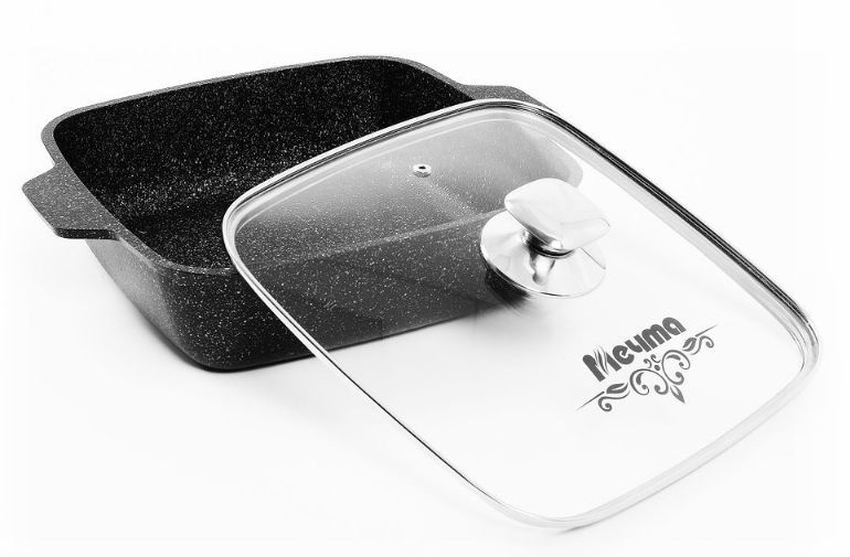 Жаровня "Мечта" Гранит black 24х24см 37802