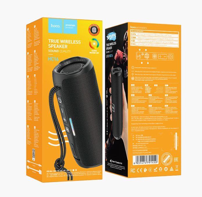 Портативный динамик "Hoco" (6931474791450) HC16 Vocal sports BT (черный)