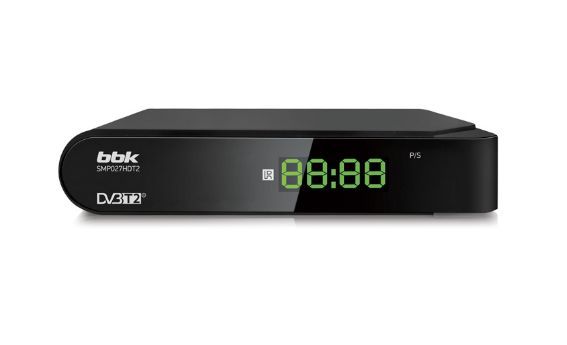 Ресивер-тюнер DVB-T2 "BBK" SMP027HDT2 черный
