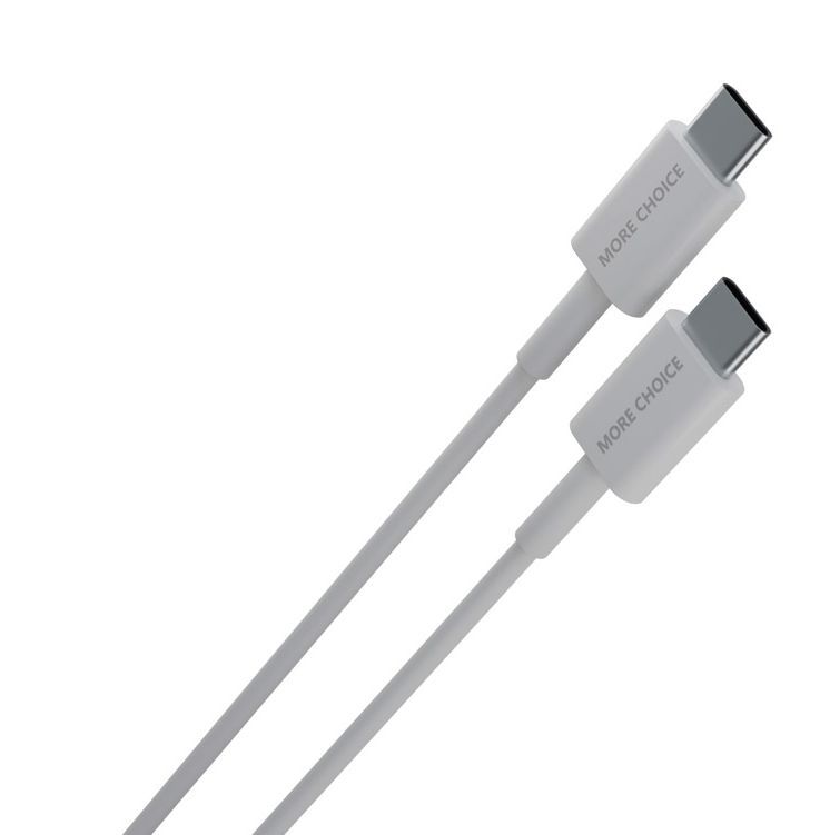 Кабель "MORE CHOICE" (4627151194189) K71Sa Type-C(m)-Type-C (m) 3.0А 1.0м - белый