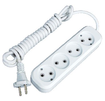 Удлинитель "SmartBuy" SBE-10-4-02-N 4 гнезда 2 метра (10А/2.2кВт, ПВС 2х1.0)