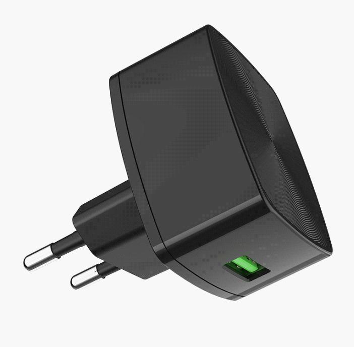 СЗУ "HOCO" (6931474706638) C70A Cutting-edge single port QC3.0 (черный)