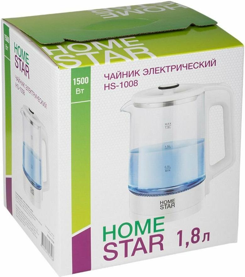 Чайник "Homestar" HS-1008 белый (107009)
