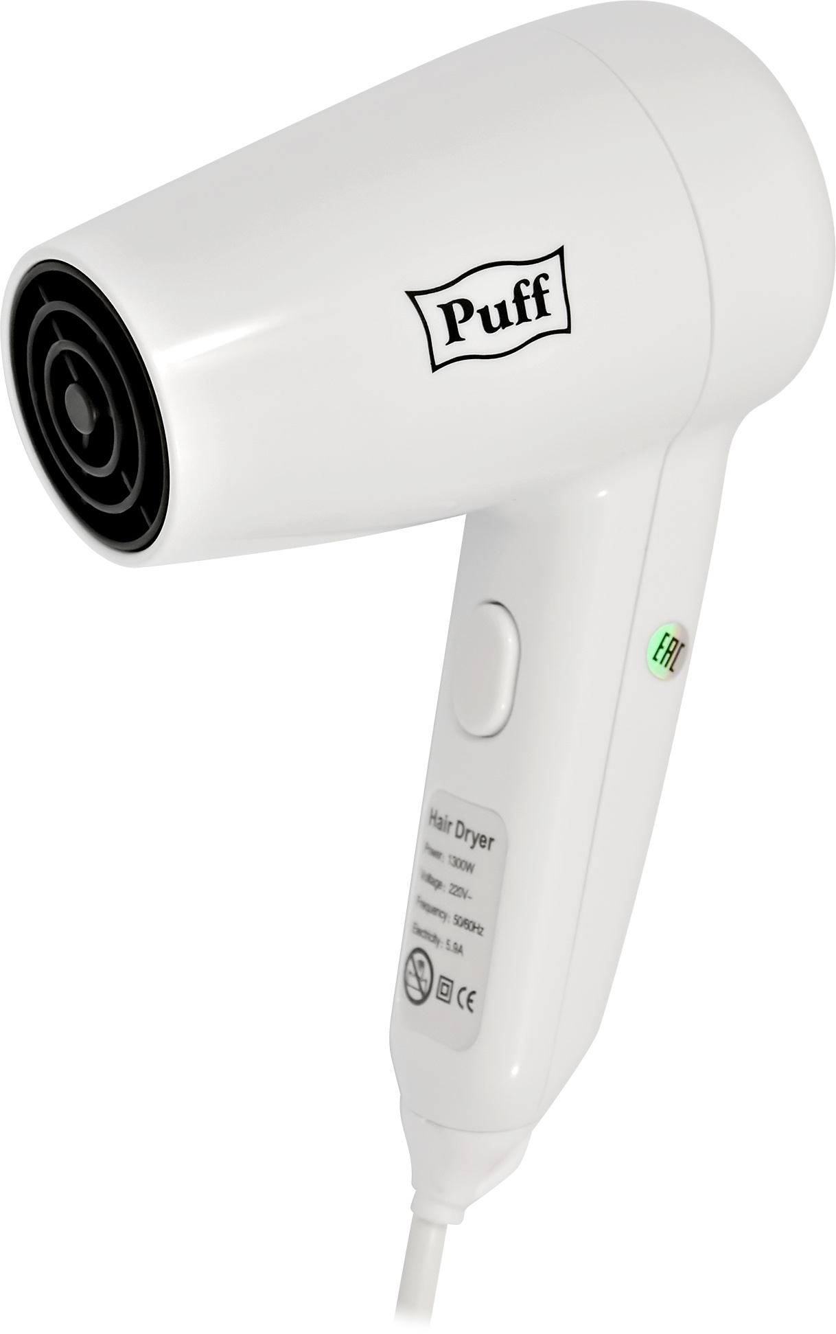 Фен "Puff" 1300 1300Вт белый