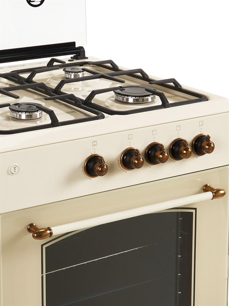 Газовая плита "Miu" 6017GKRPCH Ретро бежевая