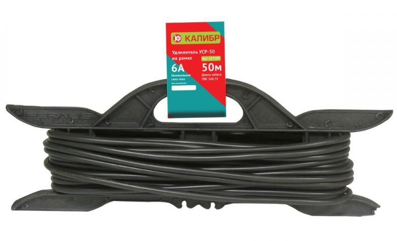 Удлинитель "Калибр" на рамке УСР-50 (2х0,75)