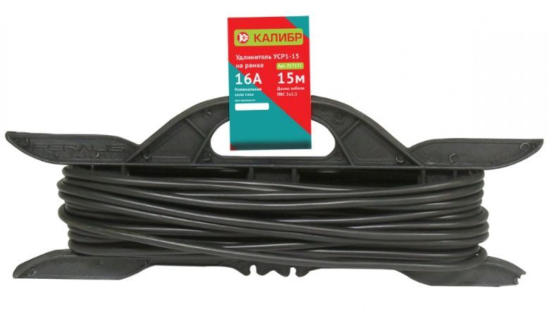 Удлинитель "Калибр" на рамке УСР1-15 (2х1,5)