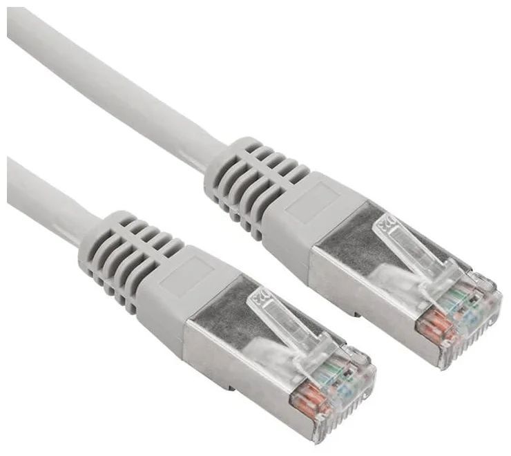 Патч-корд "Rexant" (18-1007) U/UTP, категория 5E, RJ45-RJ45, неэкранированный, PVC серый
