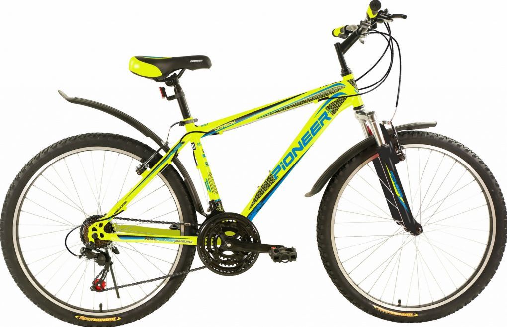 Велосипед "Pioneer" Cowboy 26"/16" green-black-blue