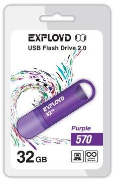 Флеш-диск "Exployd" 32GB-570-пурпурный