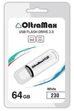 Флеш-диск "Oltramax" OM-64GB-230-белый