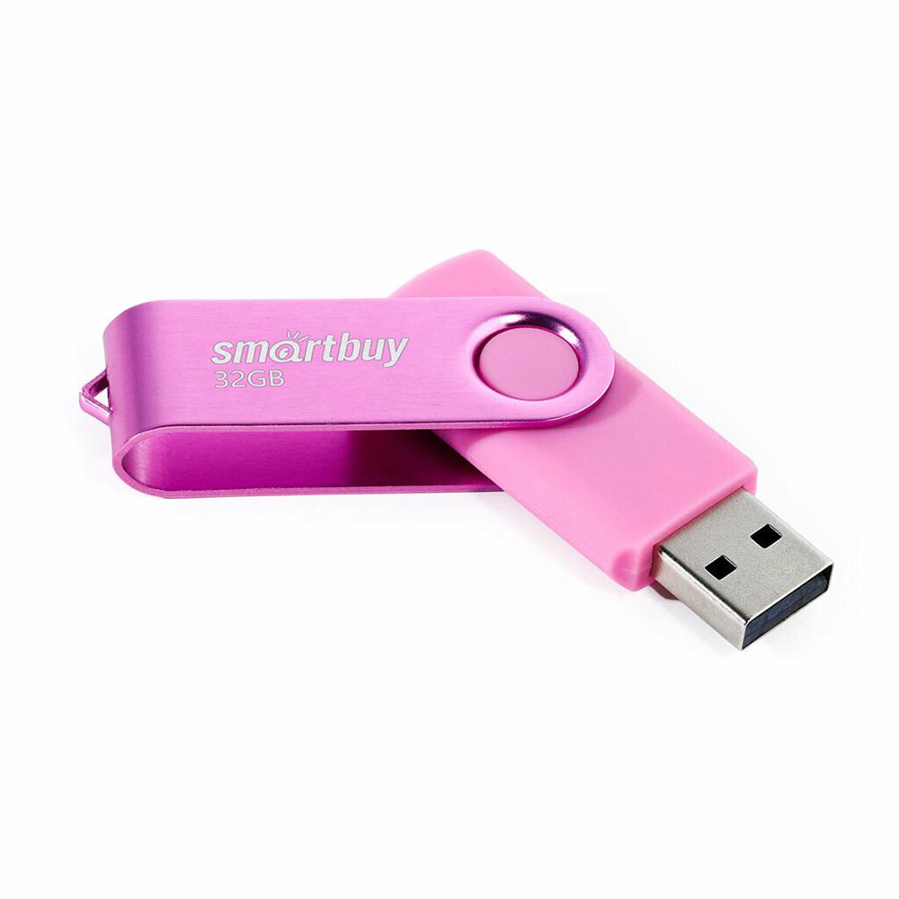 Флеш-диск "Smartbuy" (SB008GB2TWP) UFD 2.0 008GB Twist Pink розовый