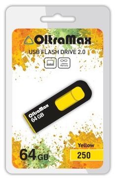 Флеш-диск "Oltramax" OM-64GB-250-желтый