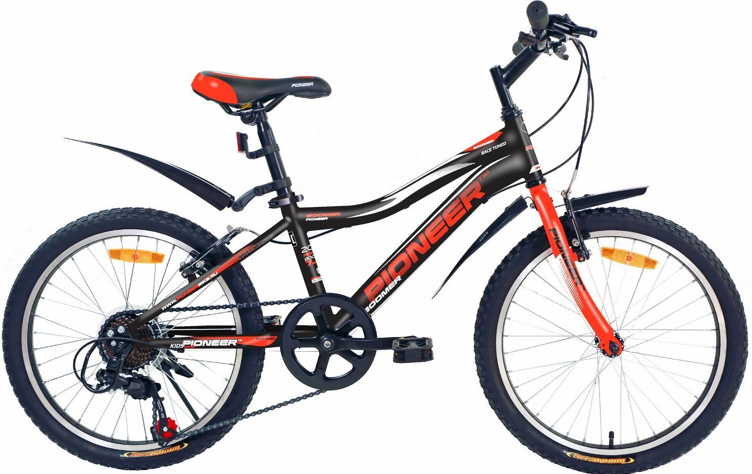 Велосипед "Pioneer" Boomer 20"/11" black-red-white