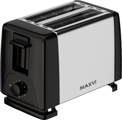 Тостер "Maxvi" KT822S silver-black