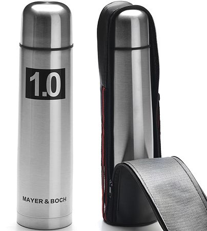 Термос "MAYER&BOCH" 26640 серебристый/ черный