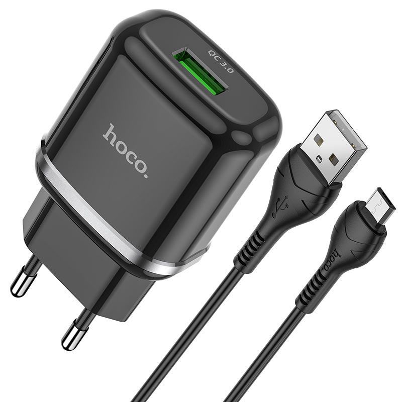 СЗУ "HOCO" (6931474730916) N1 1USB 2.4A черный