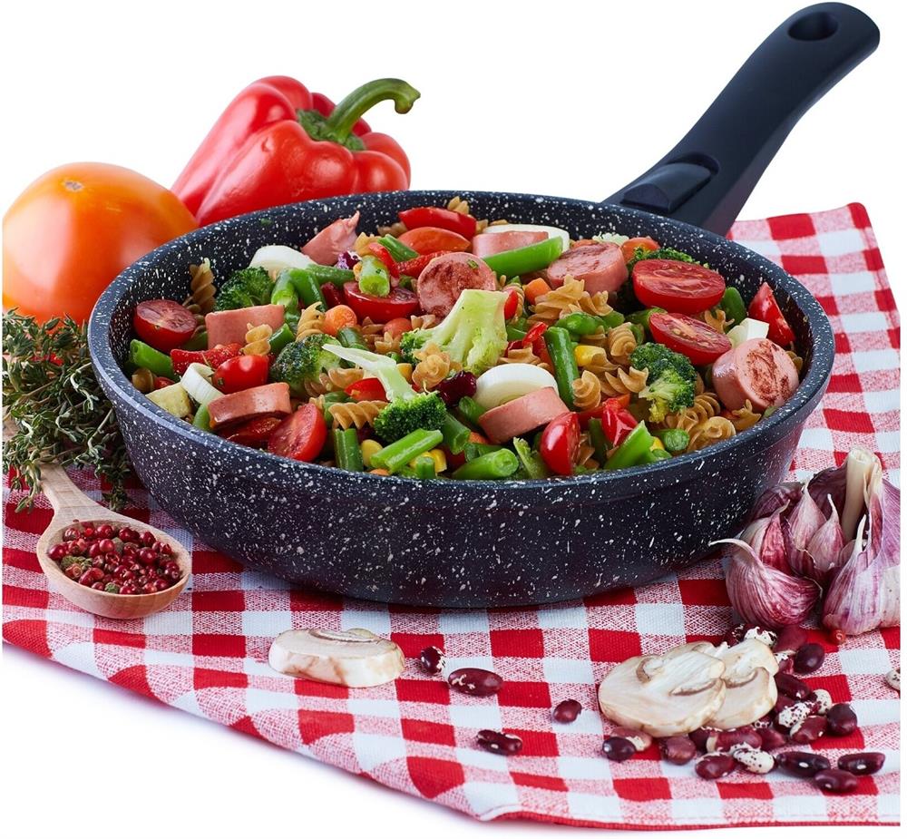 Сковорода "ТРАДИЦИЯ" ТГП2245И а/пр литая 24см съемн/руч Гранит плюс