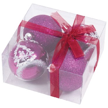 Набор шаров "Волшебная страна" PB6-4TDG-P 4 шт. 6см фиолетовый 102163