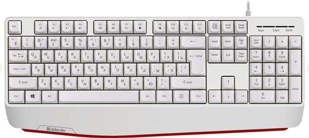 Клавиатура "Defender" (45547) Atom HB-546 RU,белый