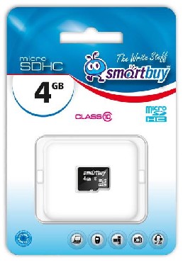 Карта памяти "Smartbuy" MicroSDHC 4GB Class10 (5)