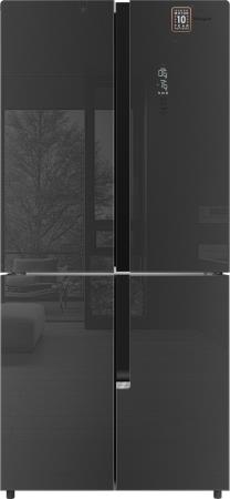 Холодильник "Weissgauff" WCD450 Inox Glass NoFrost Inverter