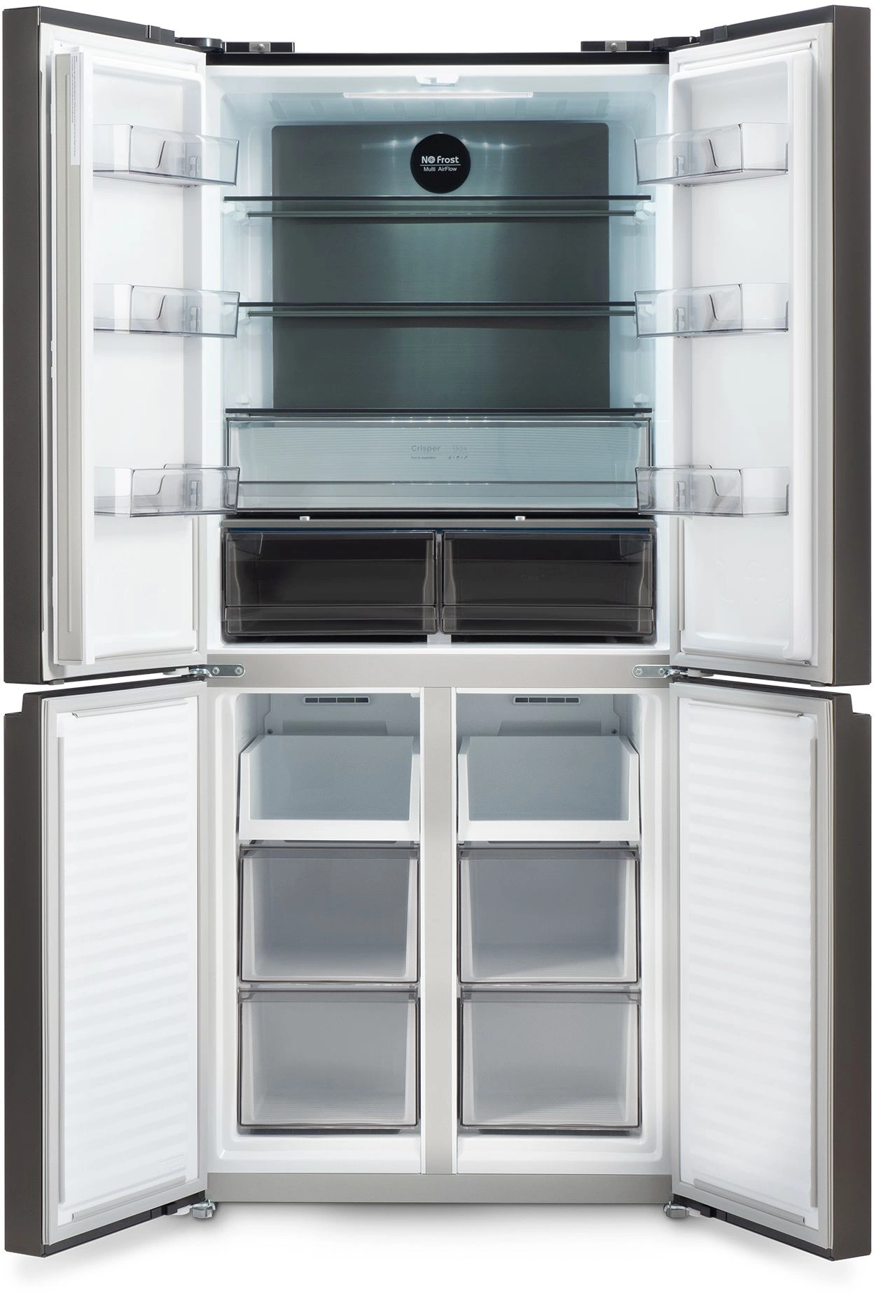 Холодильник "Hyundai" CM45043F черная сталь