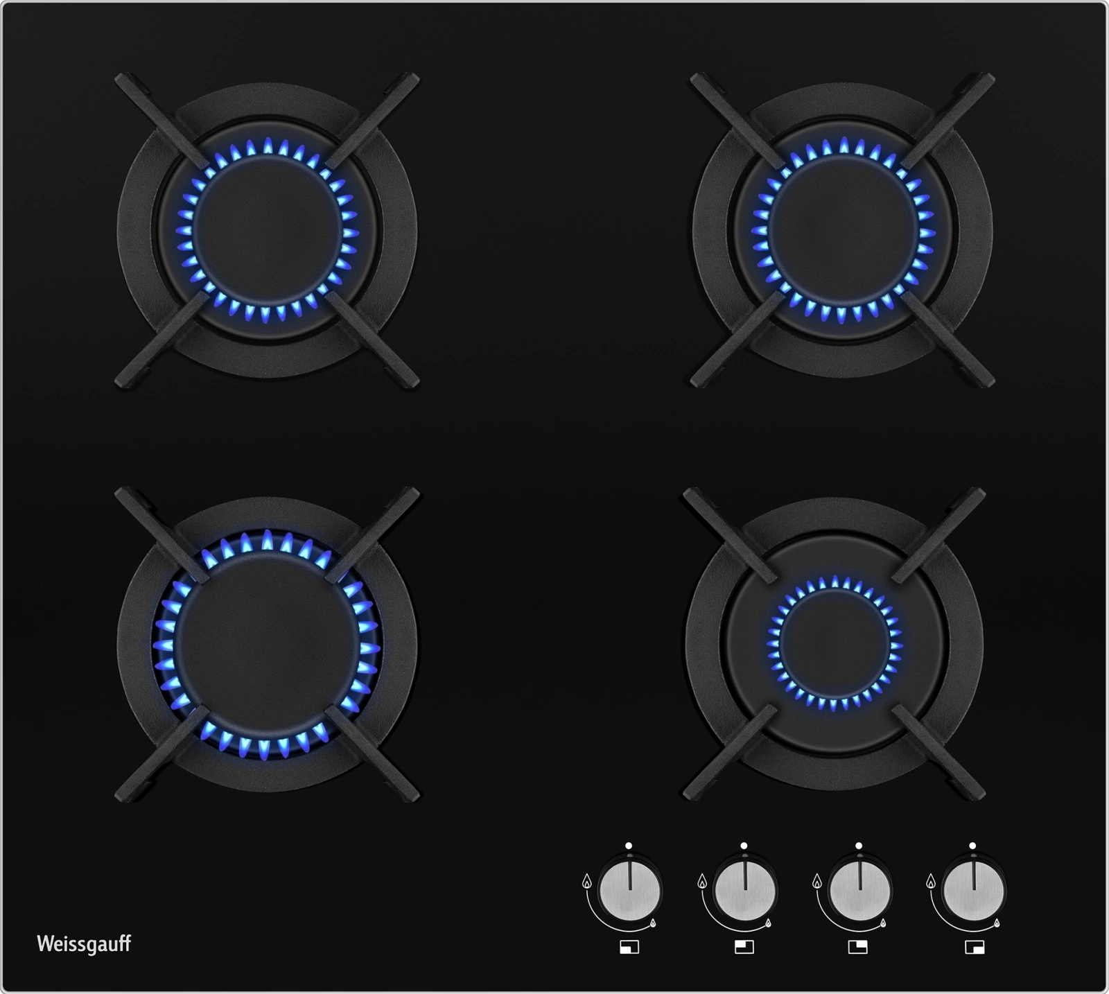 Встраиваемая поверхность "Weissgauff" HG640BGV