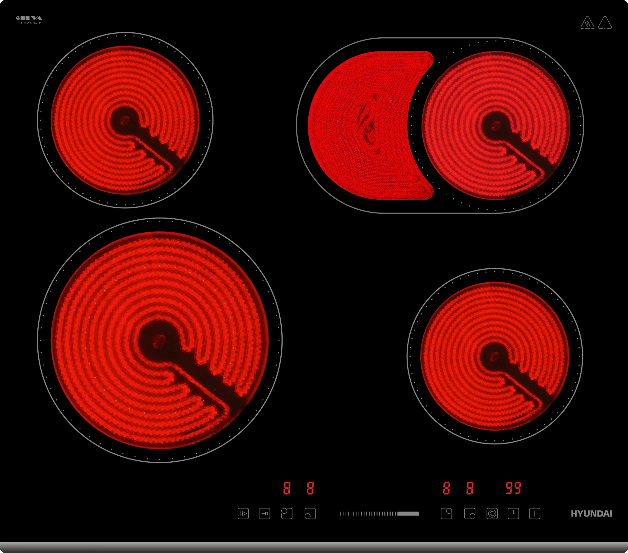 Встраиваемая поверхность "Hyundai" HHE6672BG
