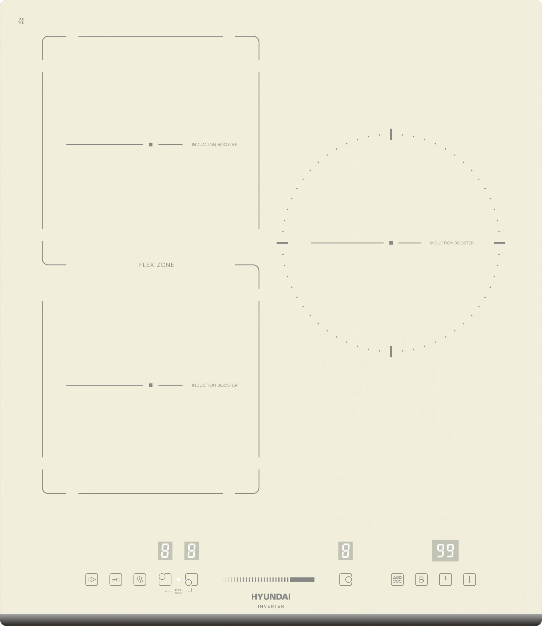 Встраиваемая поверхность "Hyundai" HHI4771BE