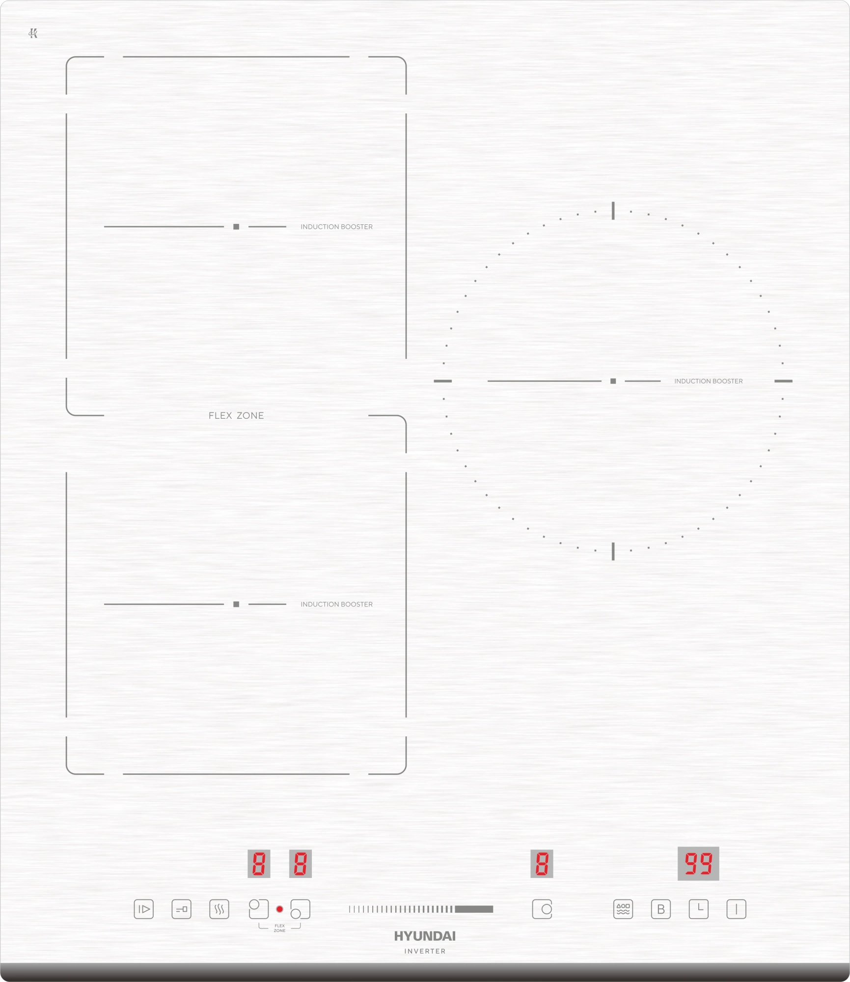 Встраиваемая поверхность "Hyundai" HHI4771WG