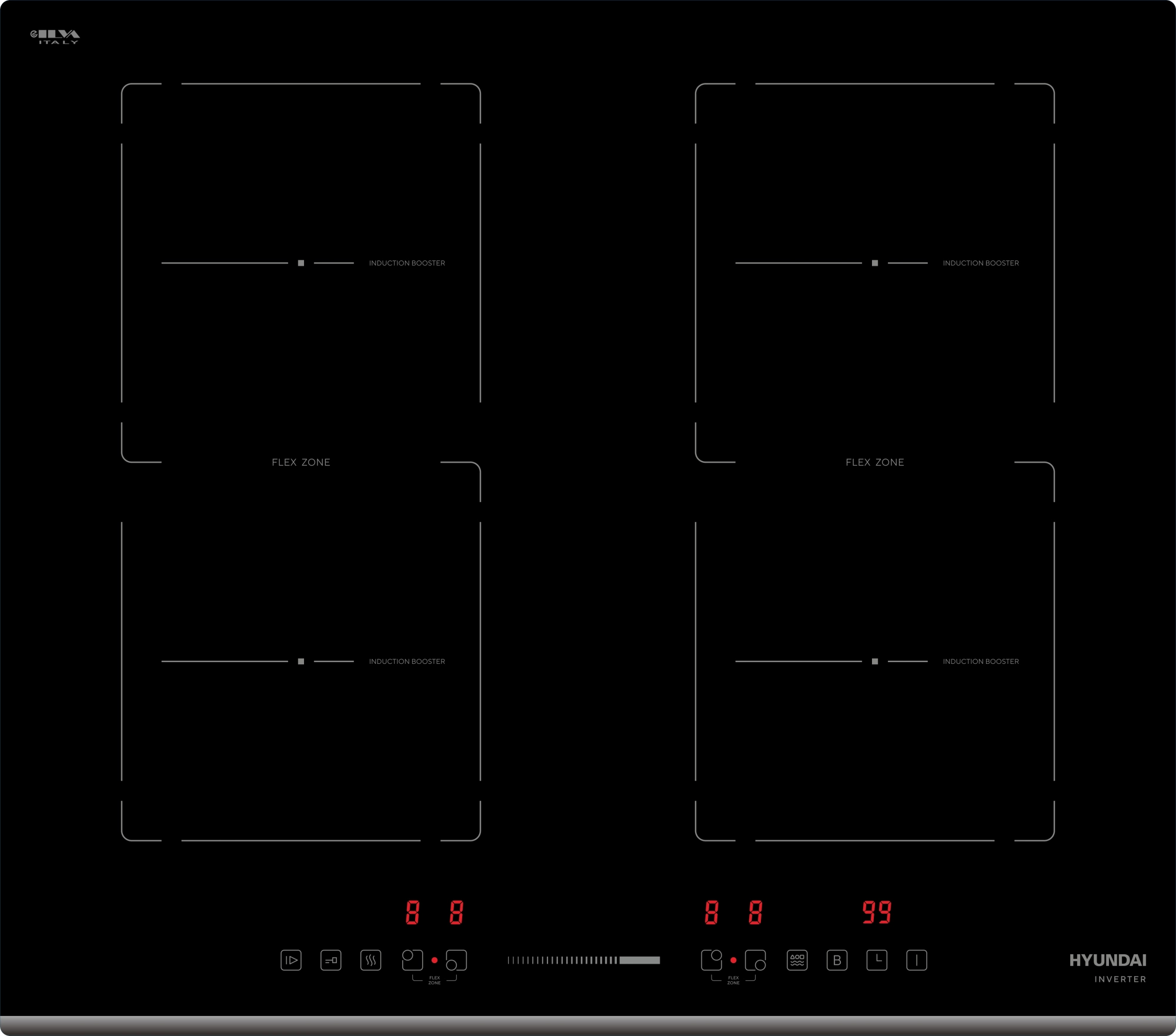 Встраиваемая поверхность "Hyundai" HHI6772BG