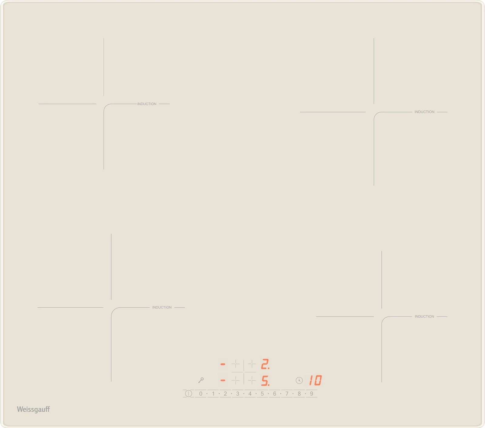 Встраиваемая поверхность "Weissgauff" HI632GSA