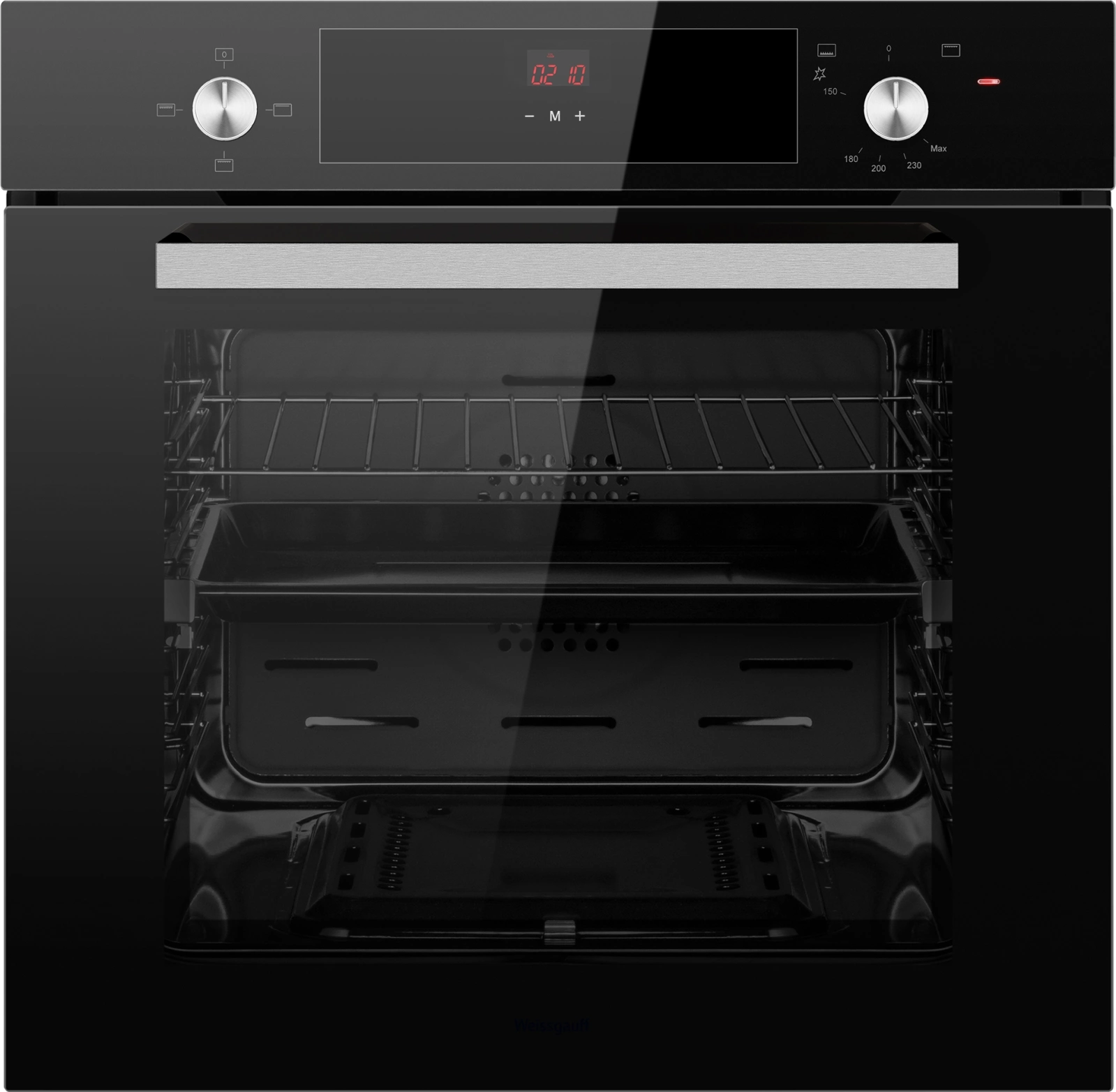 Встраиваемая духовка "Weissgauff" WGO706D черное стекло