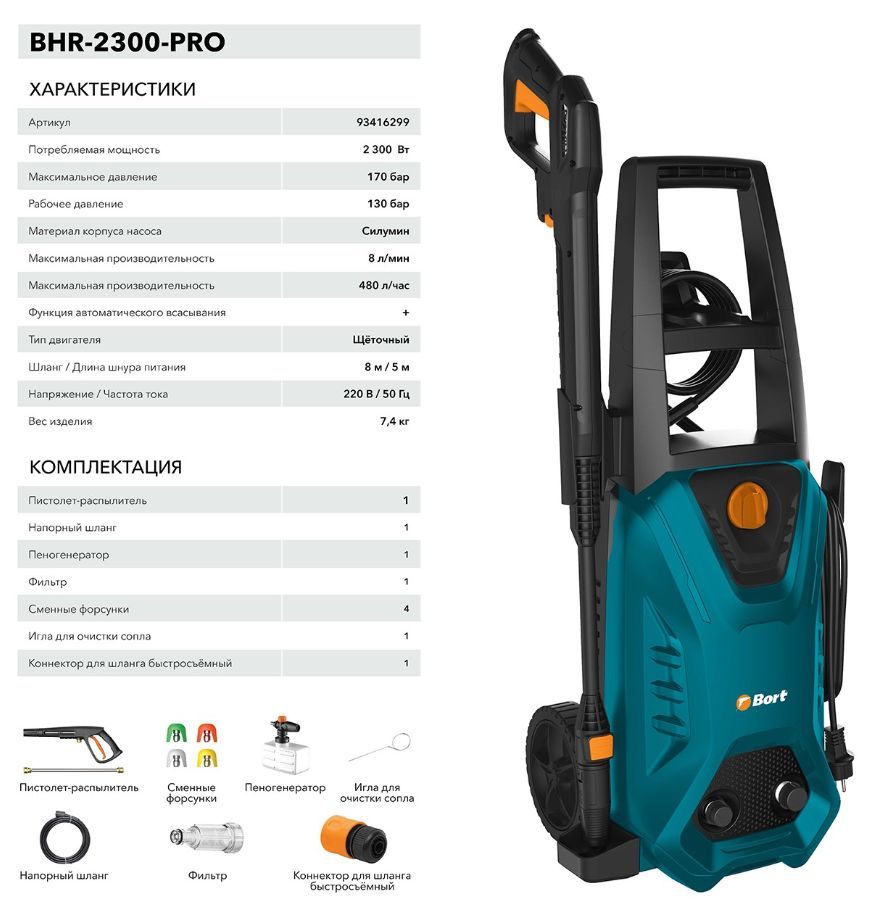 Минимойка "Bort" BHR-2300-PRO