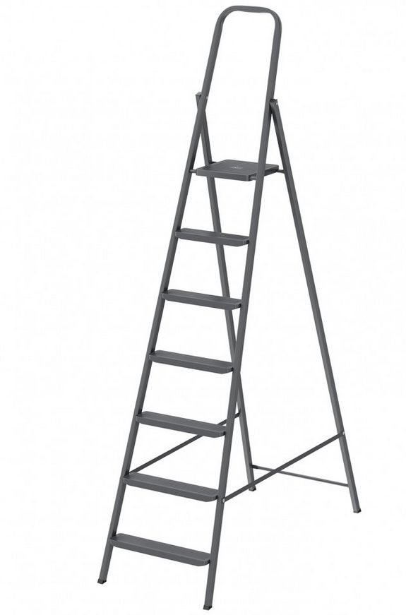 Стремянка "Сибртех"  7 ступеней, компактная, стальная Россия 97947