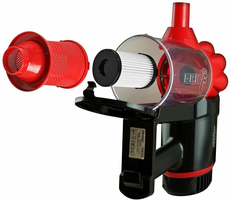 Пылесос "Ginzzu" VS115 черно/красный