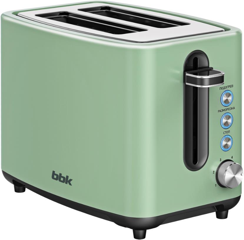 Тостер "BBK" TR85 серо-зеленый