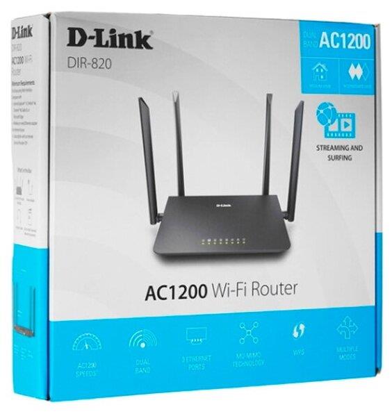 Маршрутизатор "D-Link" DIR-820/RU/A1A беспроводной