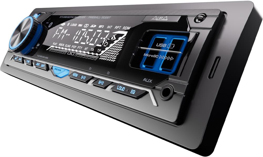 А/проигрыватель "Aura" FIREBALL-302BT USB/SD